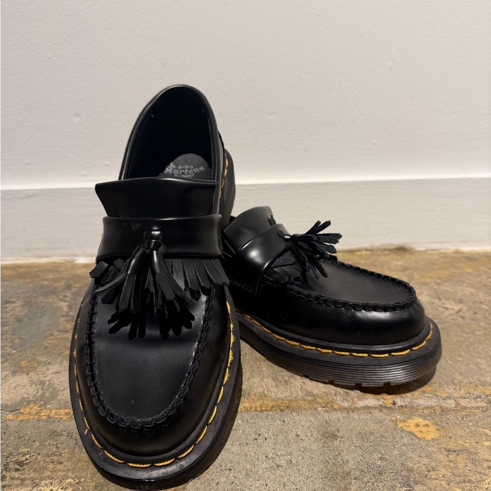 Dr. Martens Black Tassel Loafers